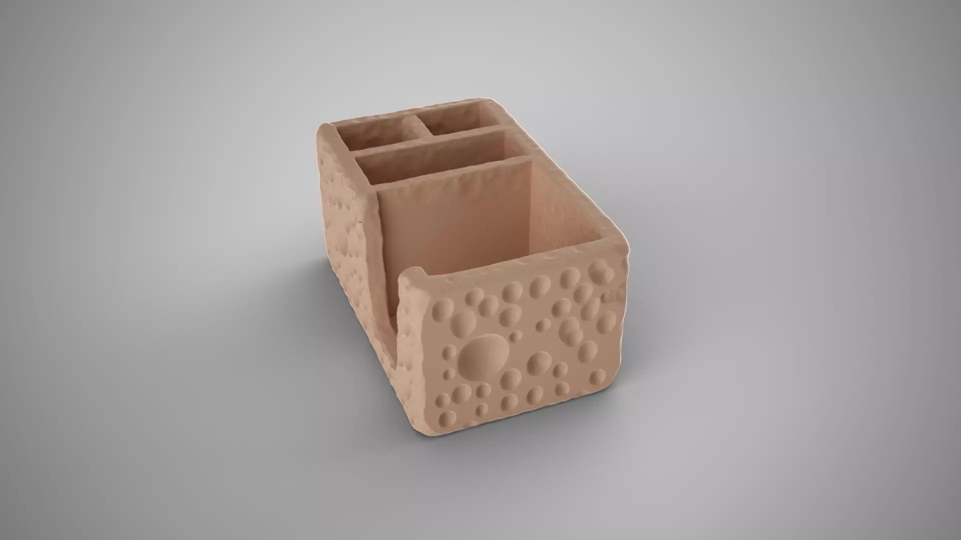 Moon Surface Organizer 3D print model_4