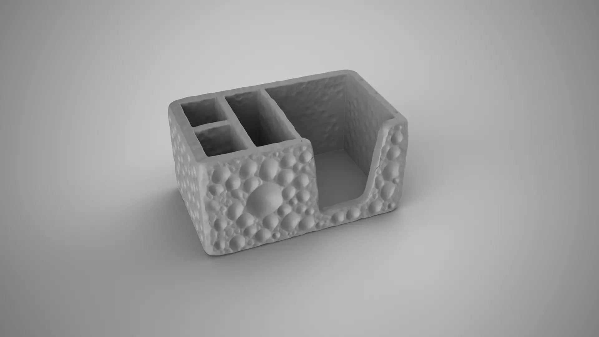 Moon Surface Organizer 3D print model_10