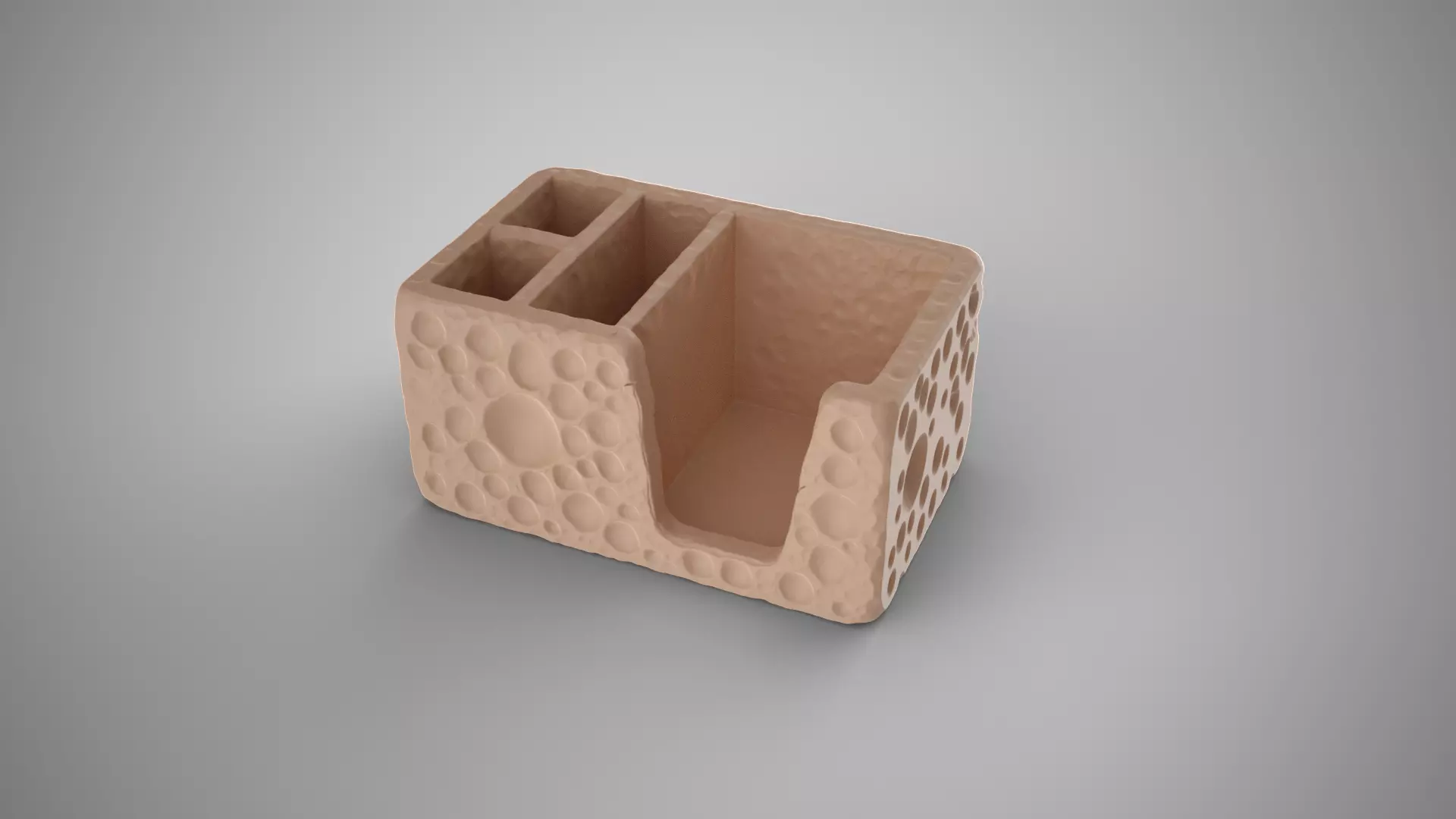 Moon Surface Organizer 3D print model_3