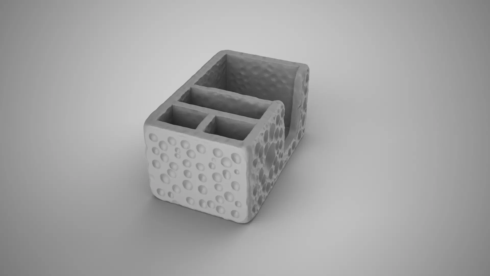 Moon Surface Organizer 3D print model_2