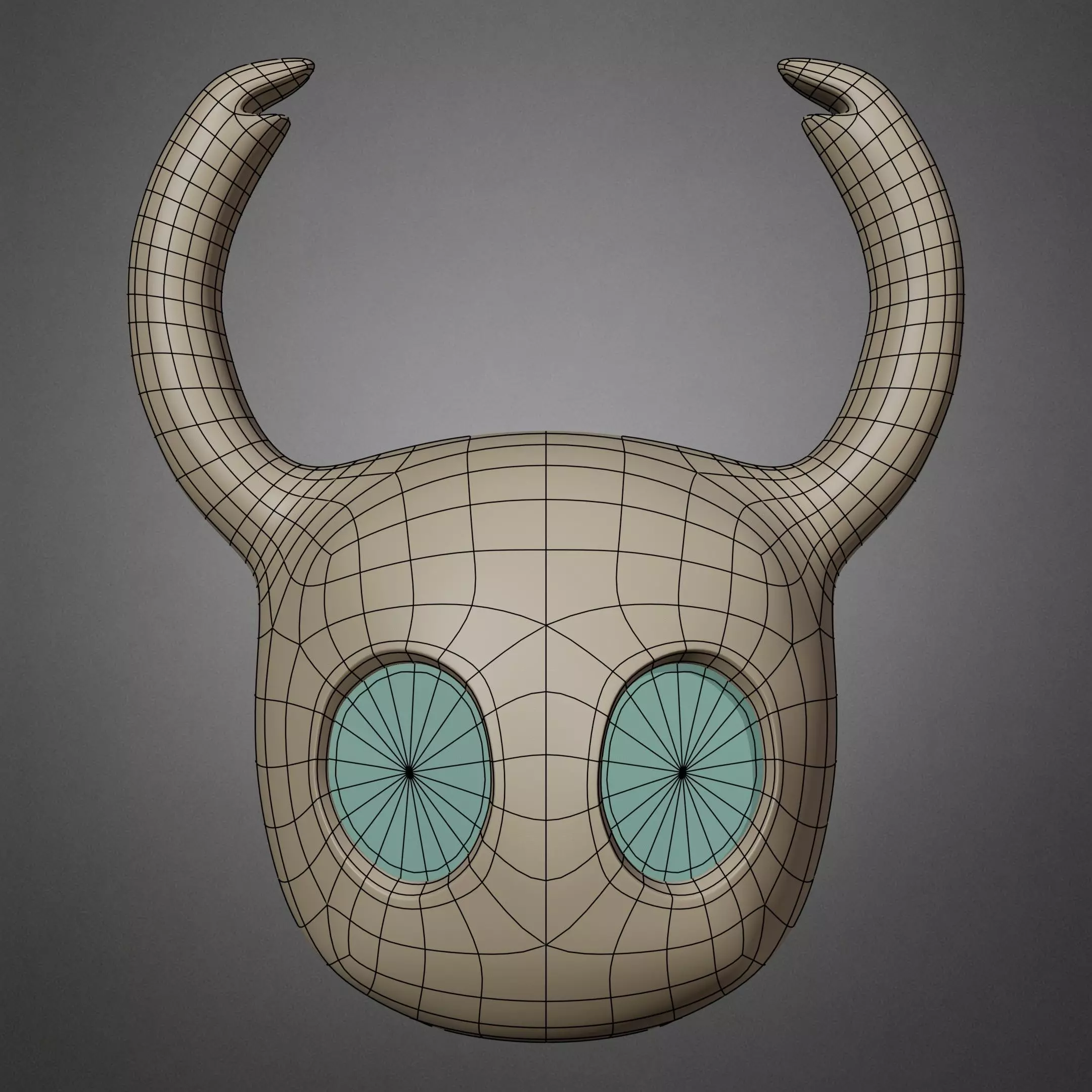 Hollow Knight The Knight Mask for Cosplay 3D print model_15