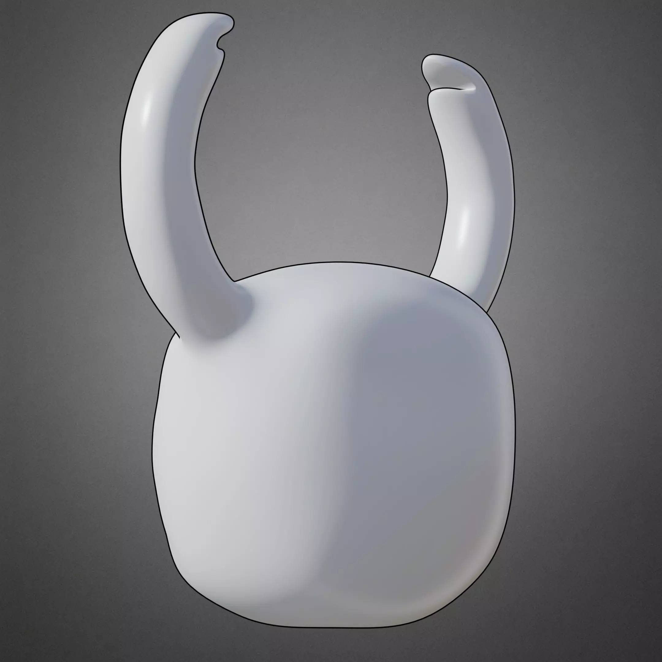Hollow Knight The Knight Mask for Cosplay 3D print model_6