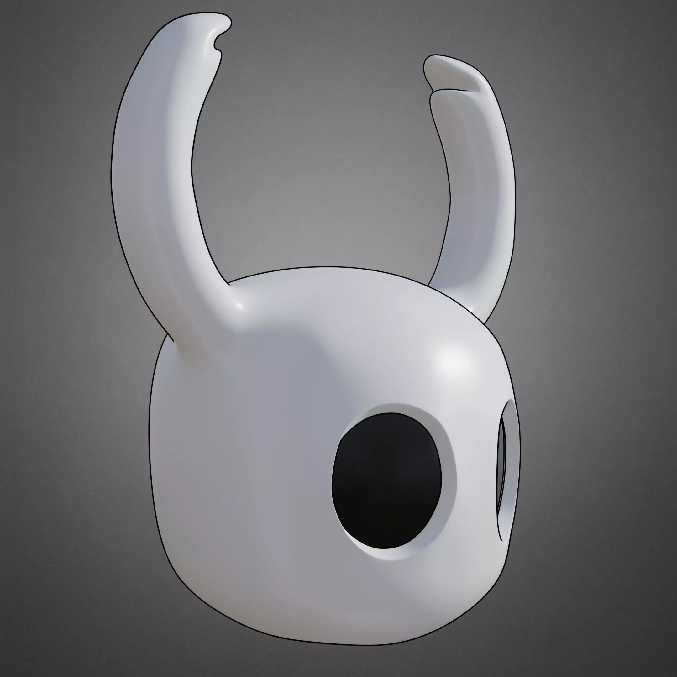 Hollow Knight The Knight Mask for Cosplay 3D print model_10
