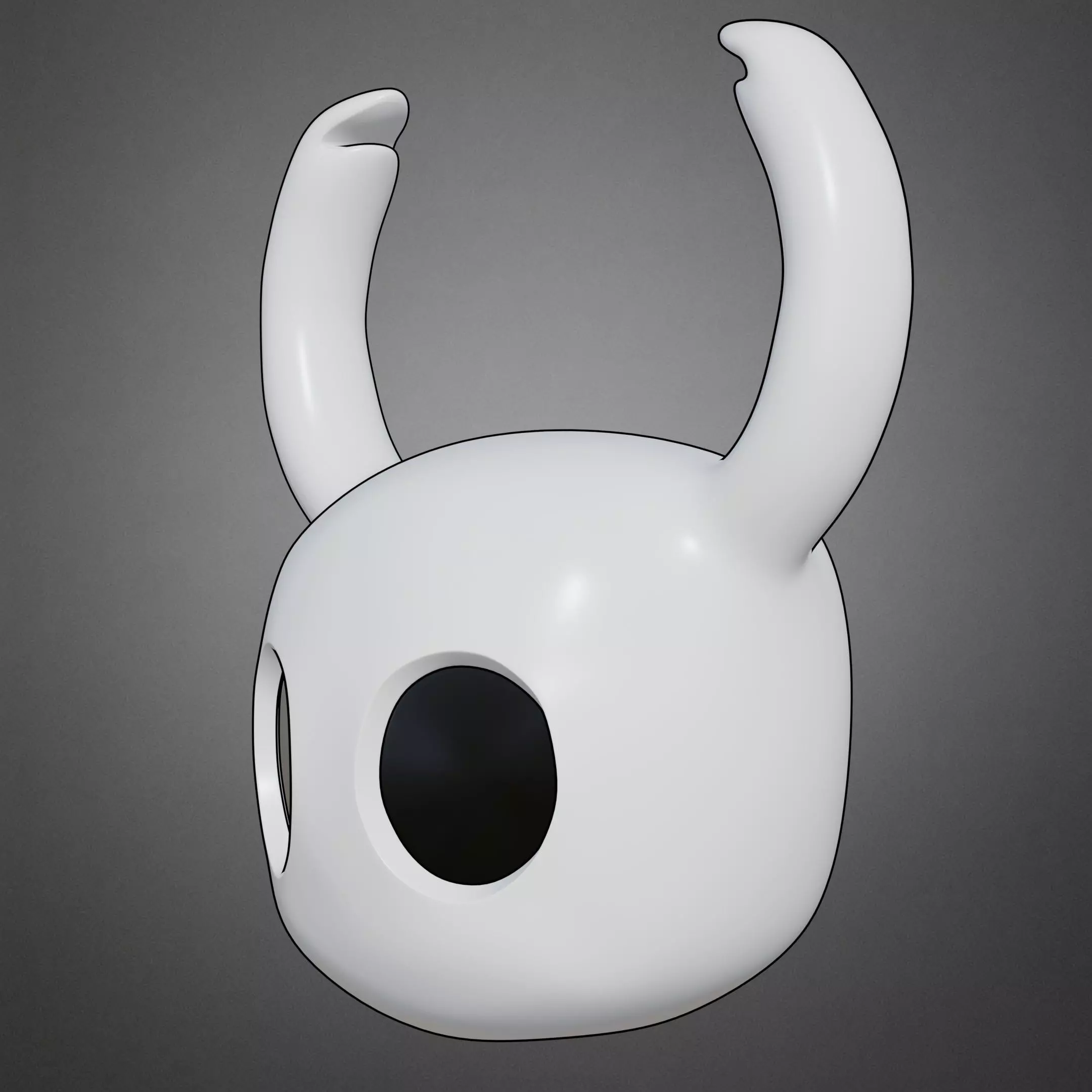 Hollow Knight The Knight Mask for Cosplay 3D print model_4