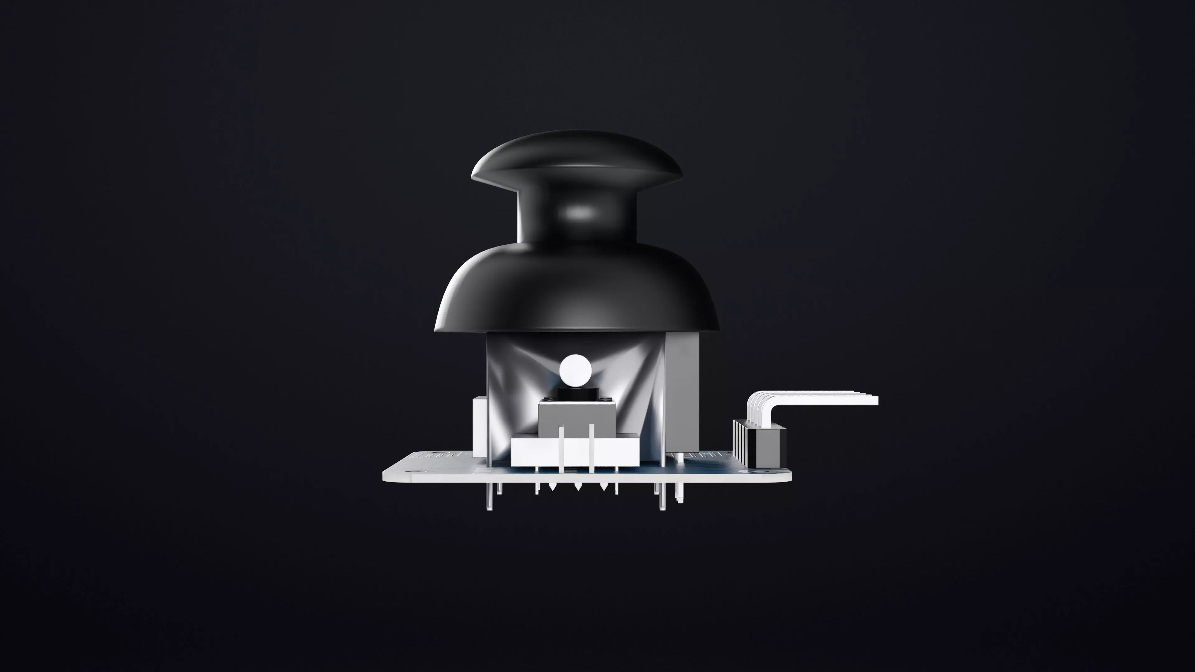 Arduino Joystick Module 3D Model Electronics Component 3D model_6