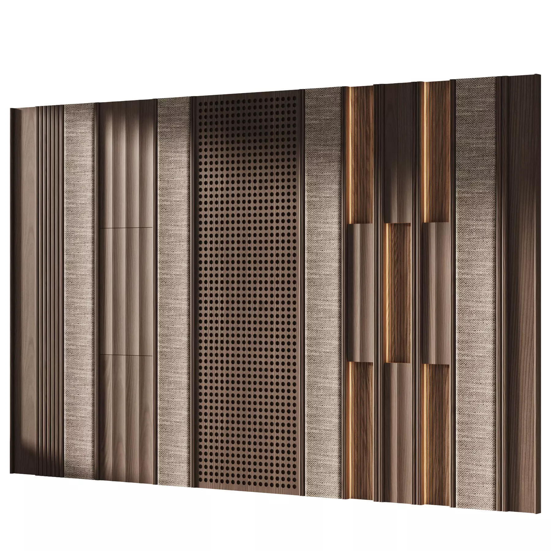 Decorative V71 Wall Panels 3D model_1