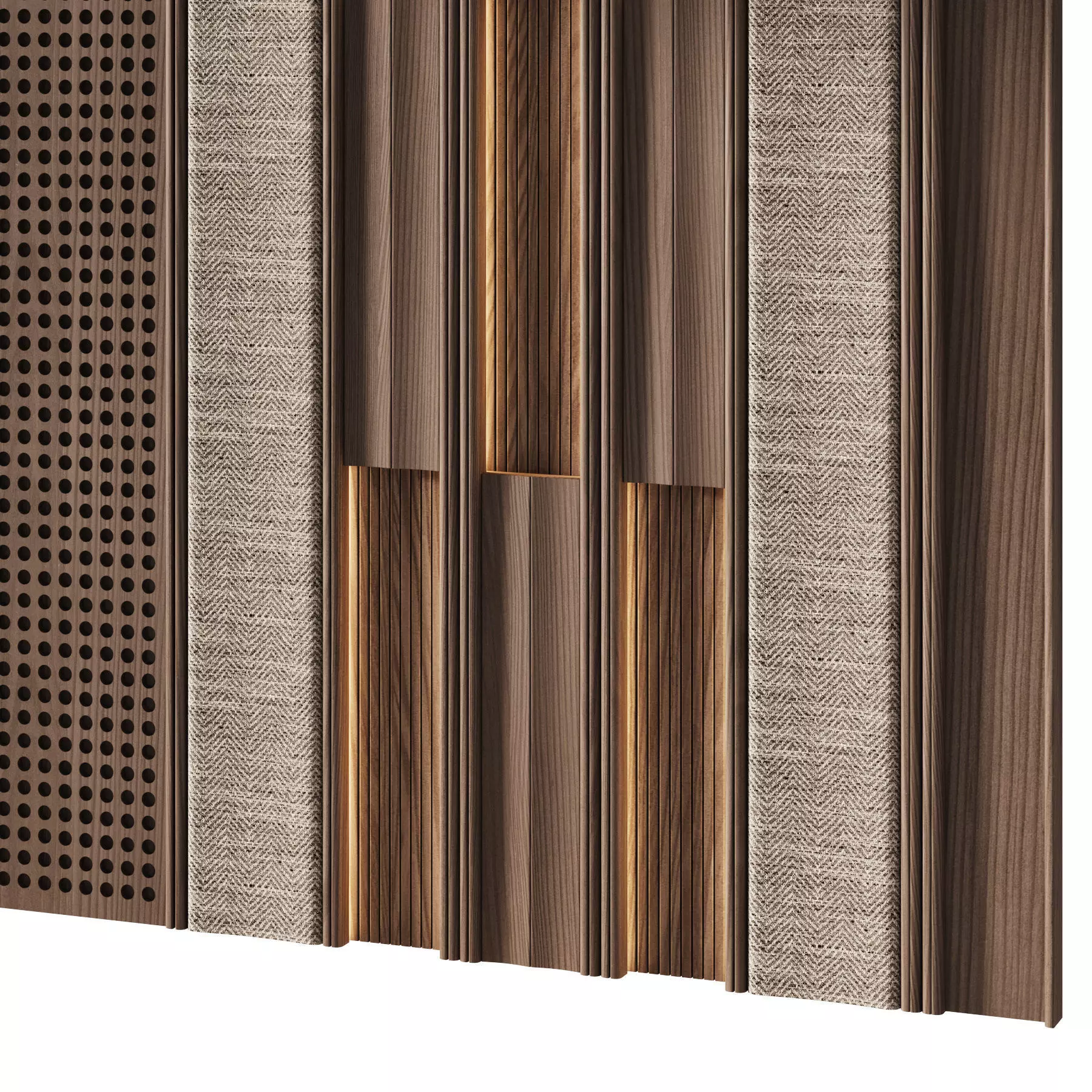 Decorative V71 Wall Panels 3D model_2