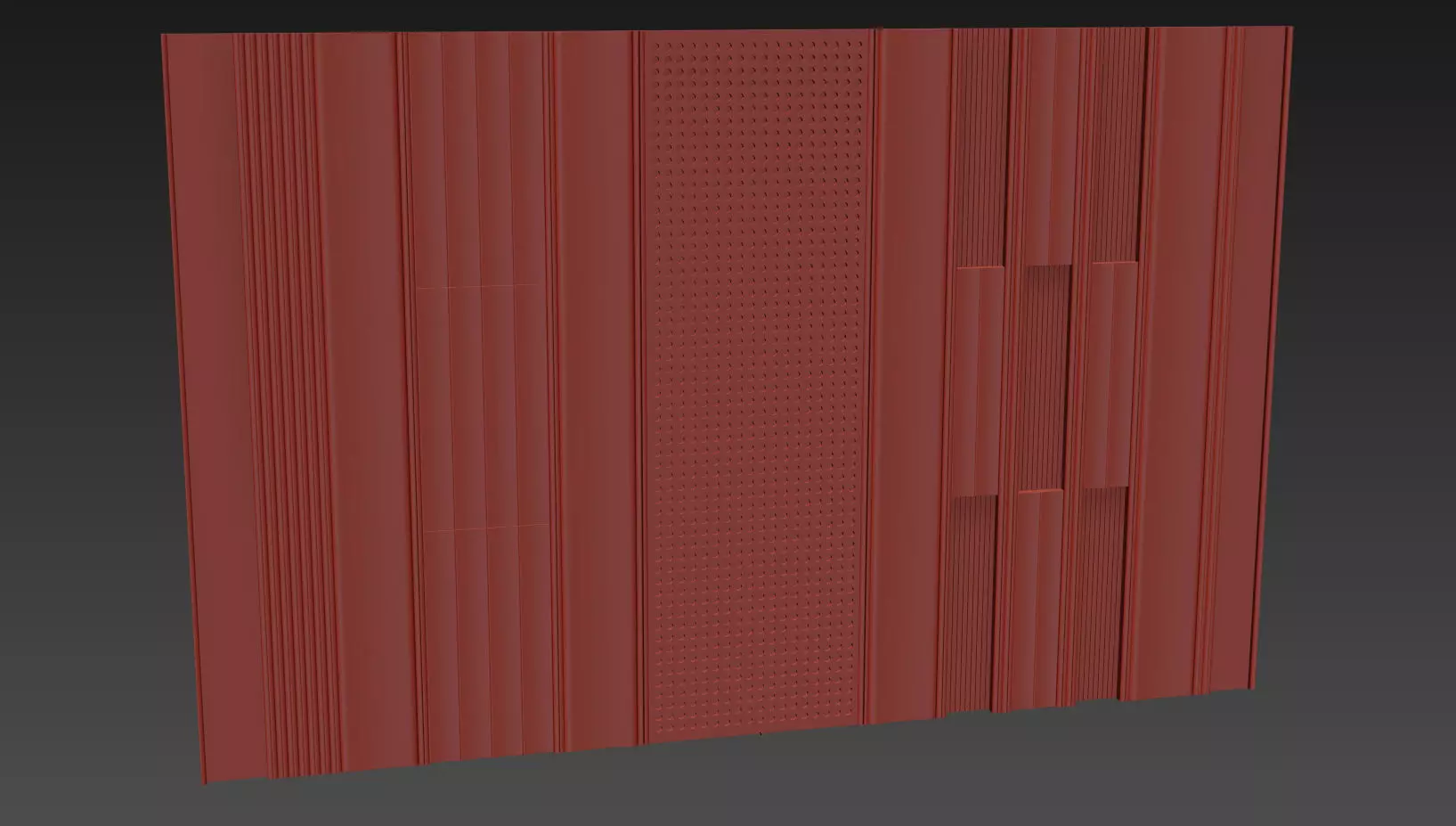Decorative V71 Wall Panels 3D model_5