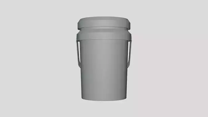Bucket - Geometry Only No Textures No Materials