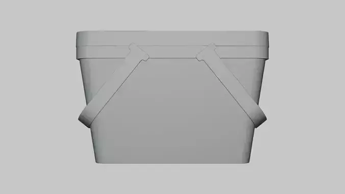 Square Bucket - Geometry Only No Textures No Materials