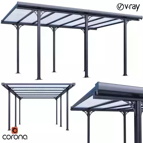Carport Montana 3D model