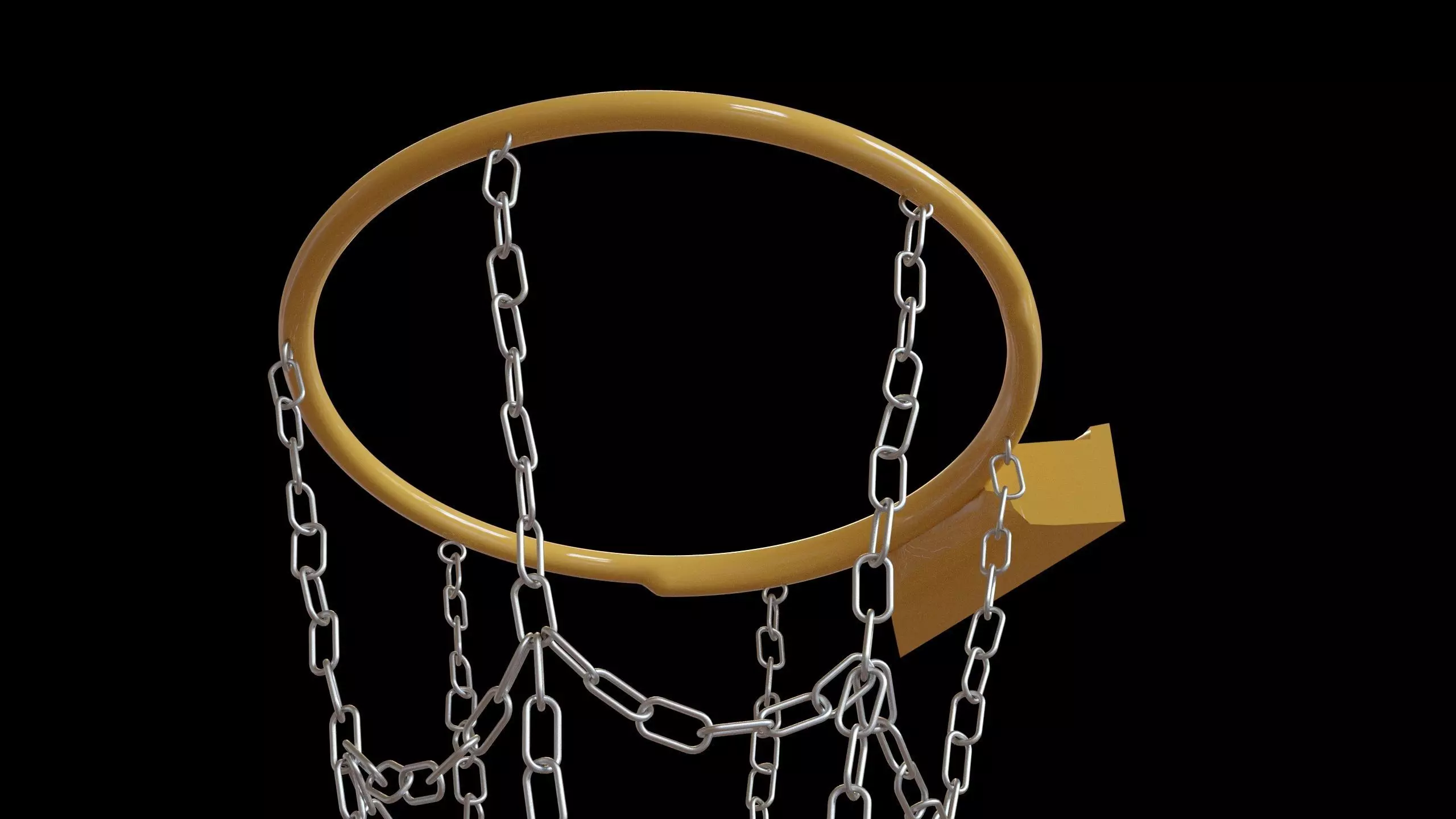 Basketball hoop net chain and cloth animation 10 assets Low-poly 3D model_14