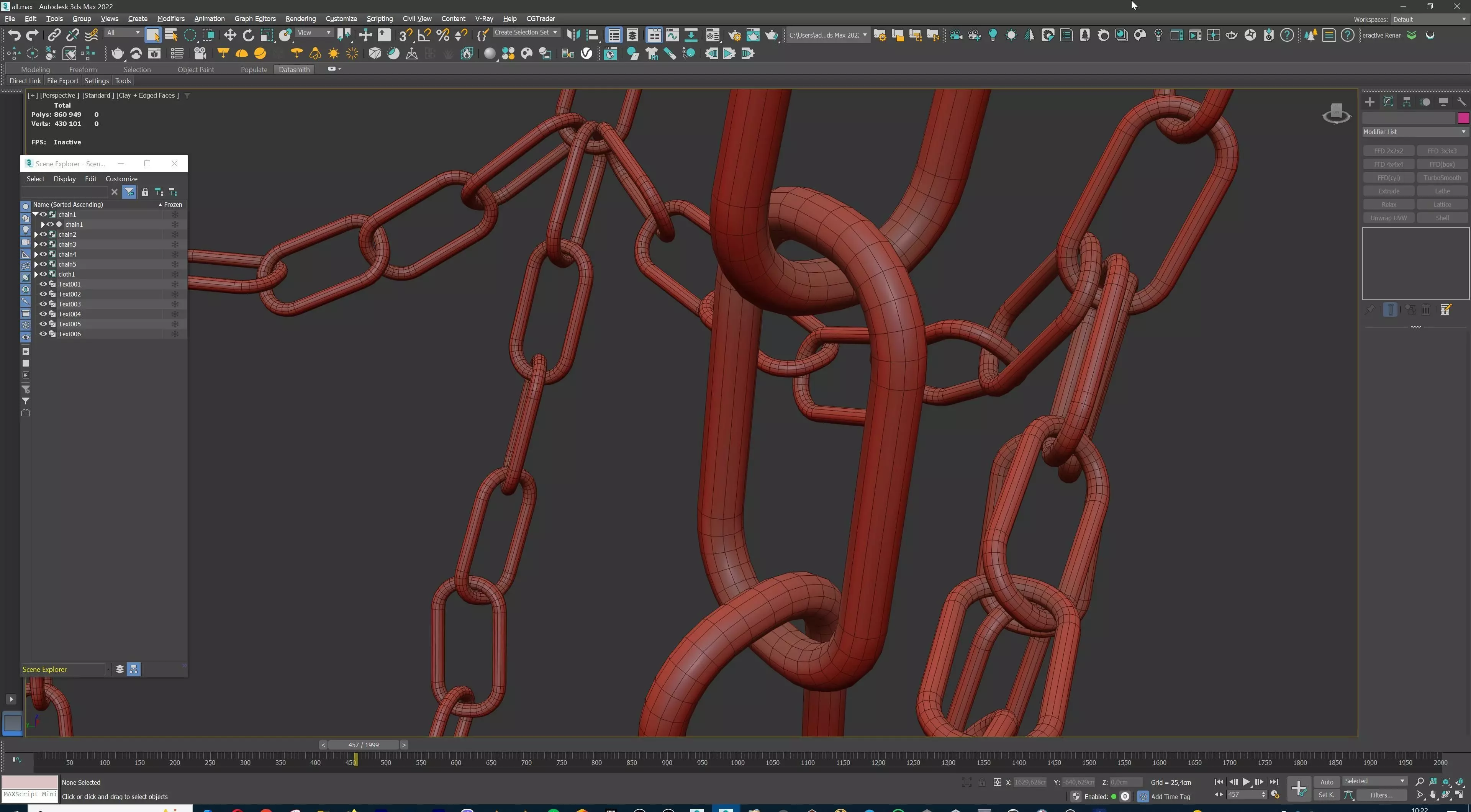 Basketball hoop net chain and cloth animation 10 assets Low-poly 3D model_37