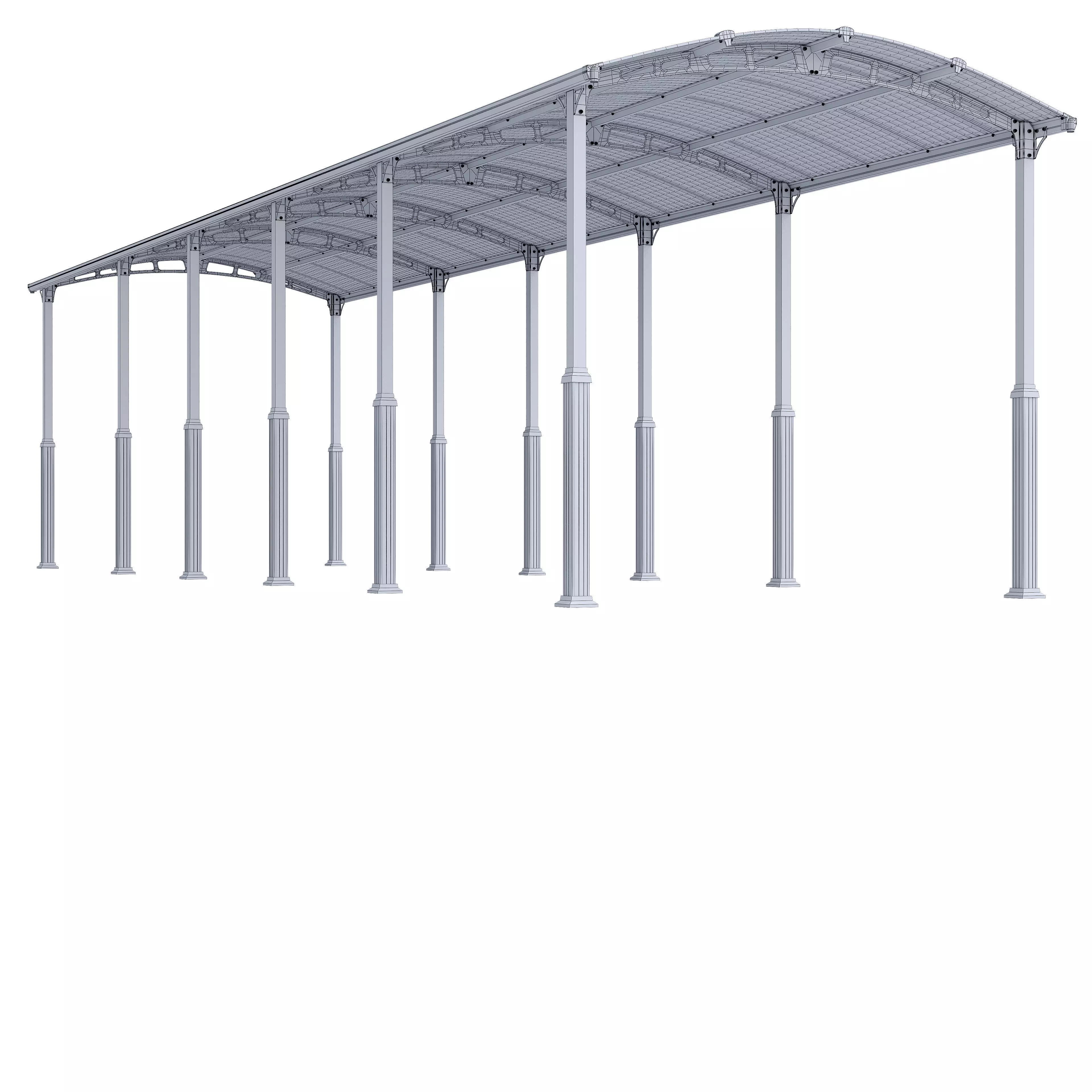 Carport Arcadia Alpine 3D model_9