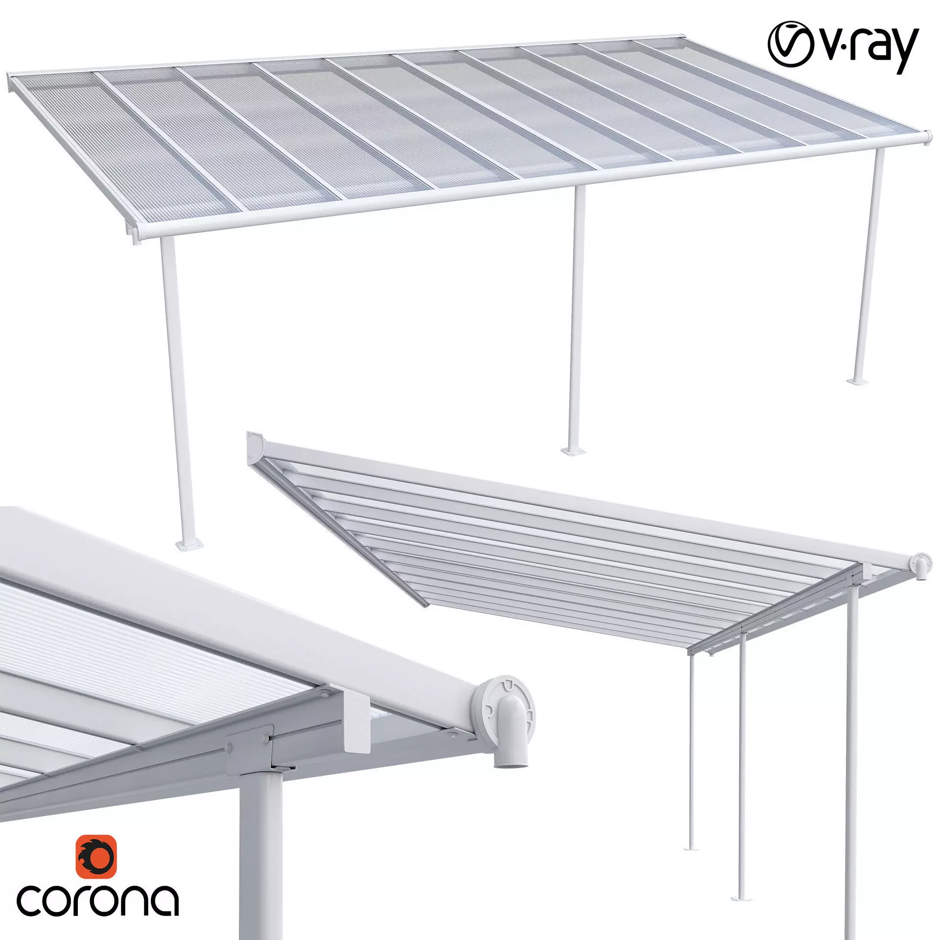 Sierra Terrace Canopy 3D model_0