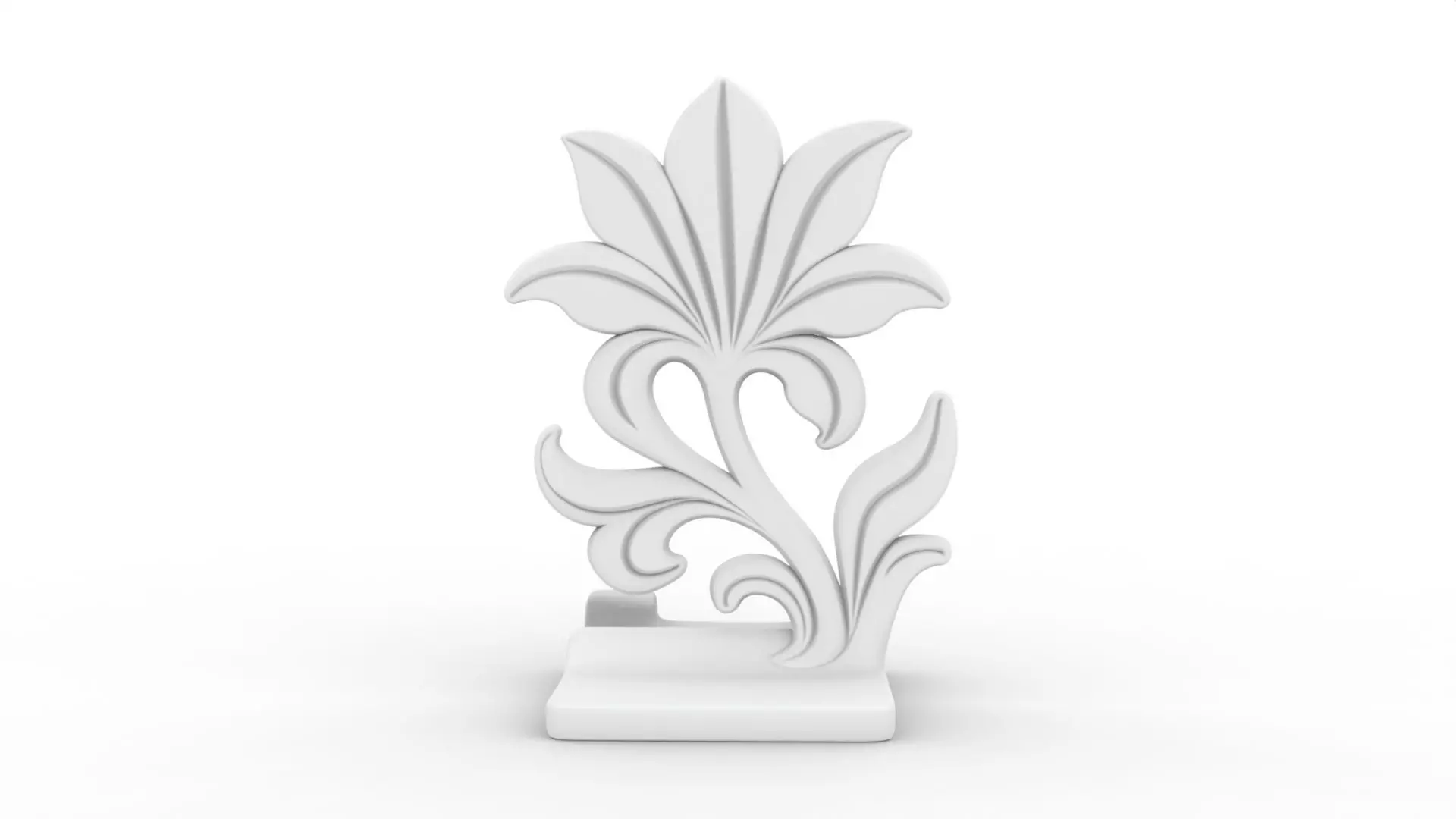 Floral Ornament 3D Printable 3D print model_4