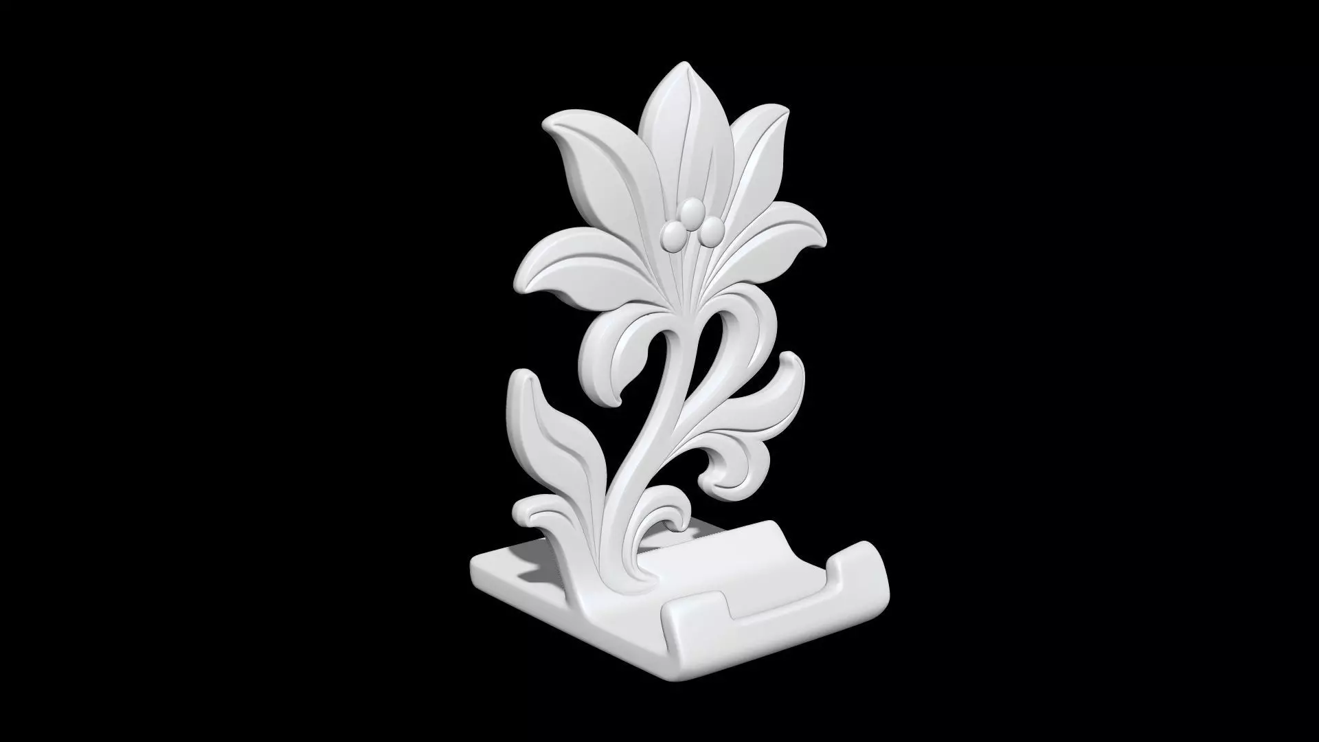 Floral Ornament 3D Printable 3D print model_6