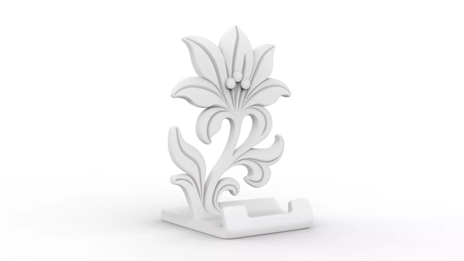 Floral Ornament 3D Printable 3D print model_1