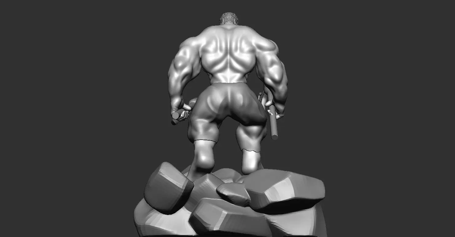 ANGRY HULK 3D MODEL READY  3D print model_5