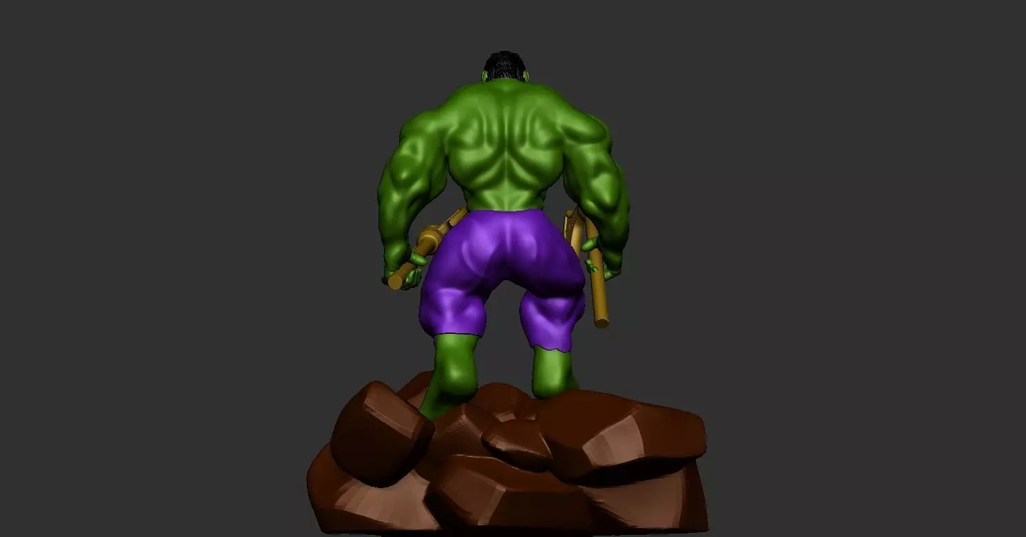 ANGRY HULK 3D MODEL READY  3D print model_6