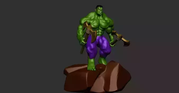 ANGRY HULK 3D MODEL READY 