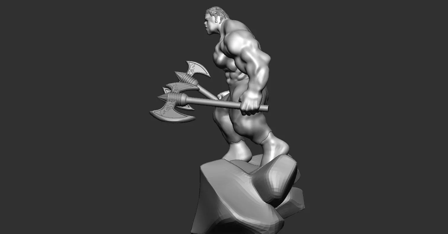 ANGRY HULK 3D MODEL READY  3D print model_7