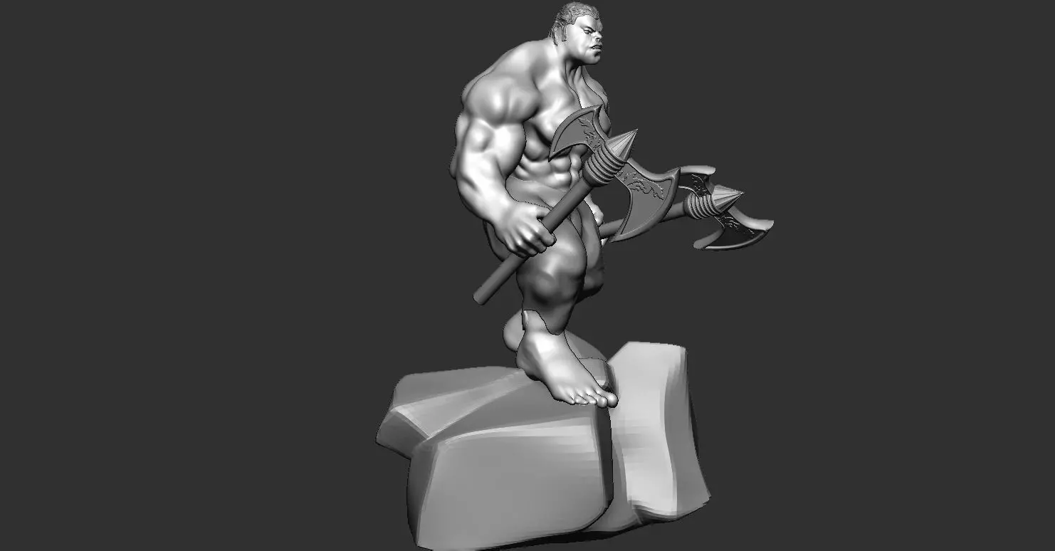 ANGRY HULK 3D MODEL READY  3D print model_3