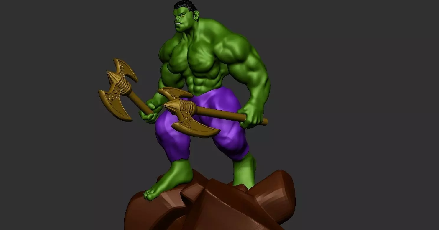 ANGRY HULK 3D MODEL READY  3D print model_2