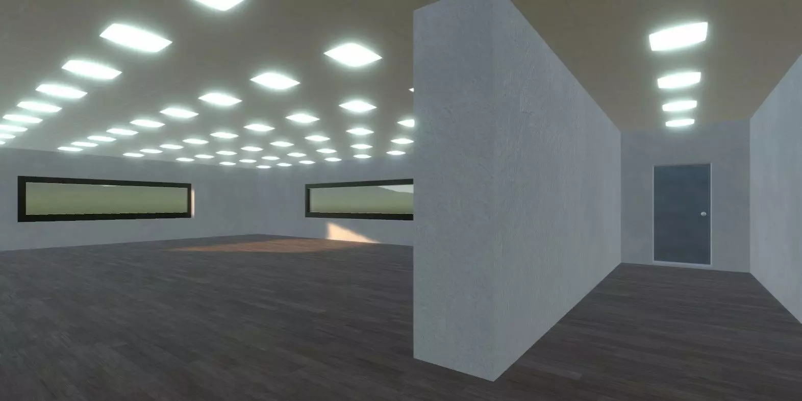 Modern Low Poly Military Building Pack - 3 Buildings Low-poly 3D model_6