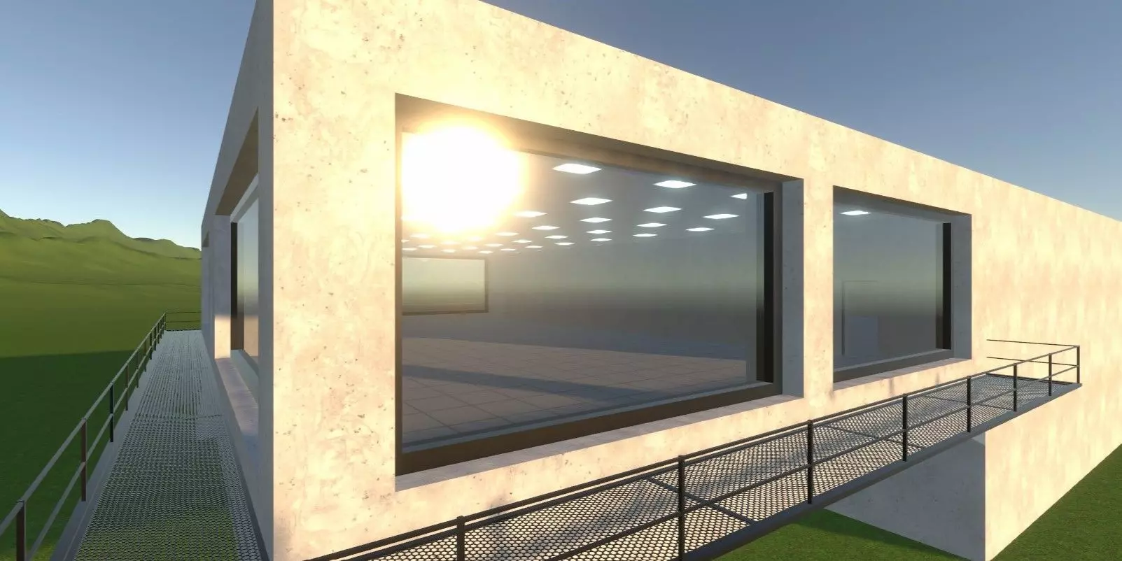 Modern Low Poly Military Building Pack - 3 Buildings Low-poly 3D model_22