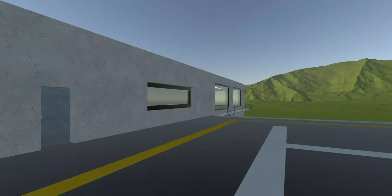 Modern Low Poly Military Building Pack - 3 Buildings Low-poly 3D model_20