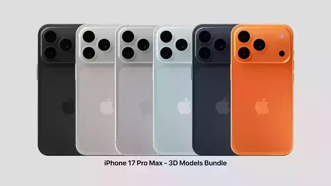 iPhone 17 Pro Max High quality 3D model 2025 3D model iPhone 17 Pro Max High quality 3D model 2025 3D model