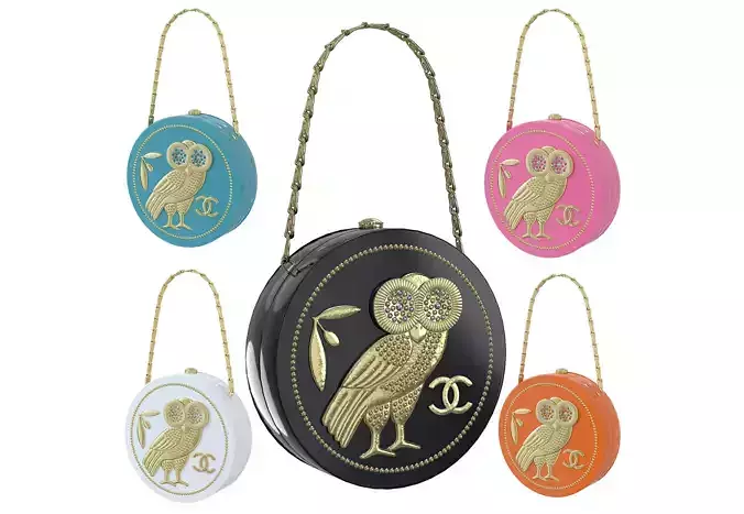 Crystal CC Owl Bag Low-poly 3D model