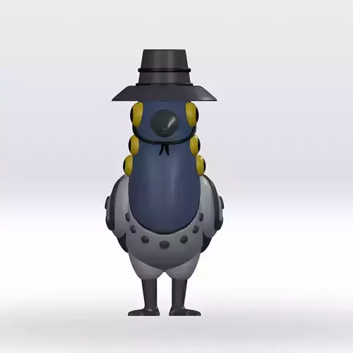 Sussy Magpie Bird STL file 3D Model 3mf Multicolor 3D print model