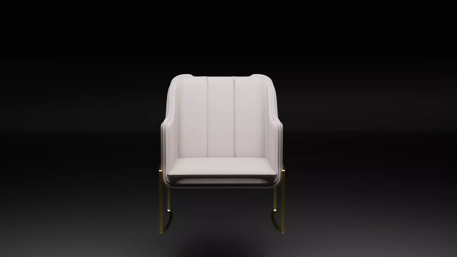 Cream Couch Free 3D model