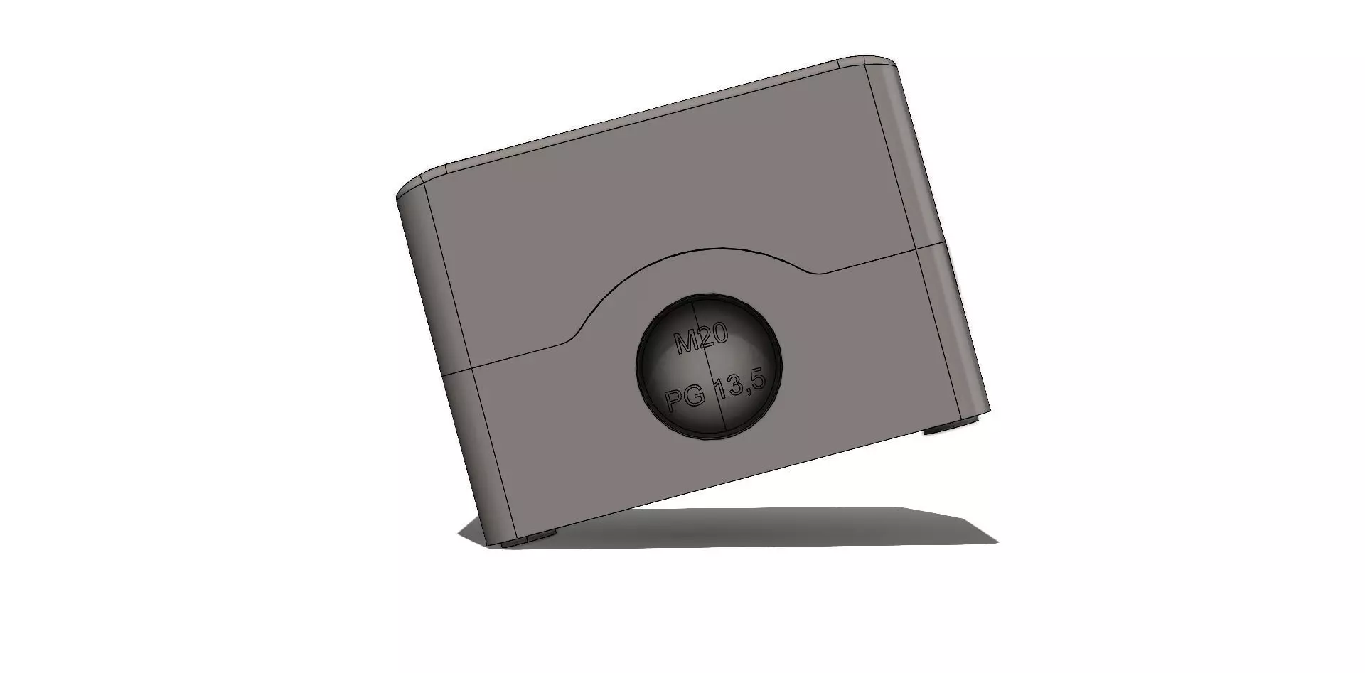 Caixa Botoeira WEG PBW 1Y Button Box 3D model_2