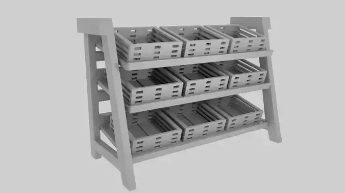 Fruit Rack Untextured 