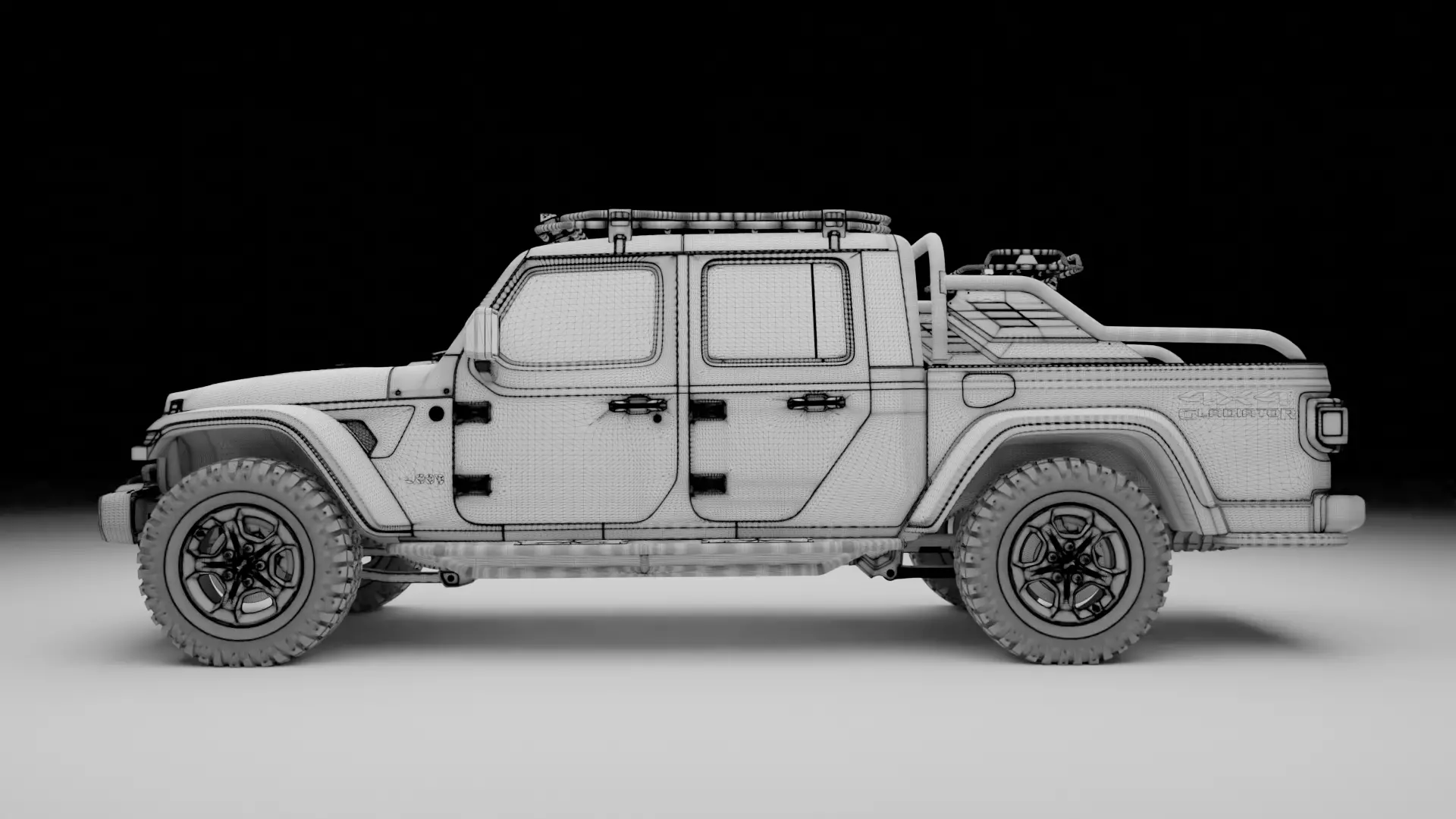 Jeep Gladiator 2020 3D model_11