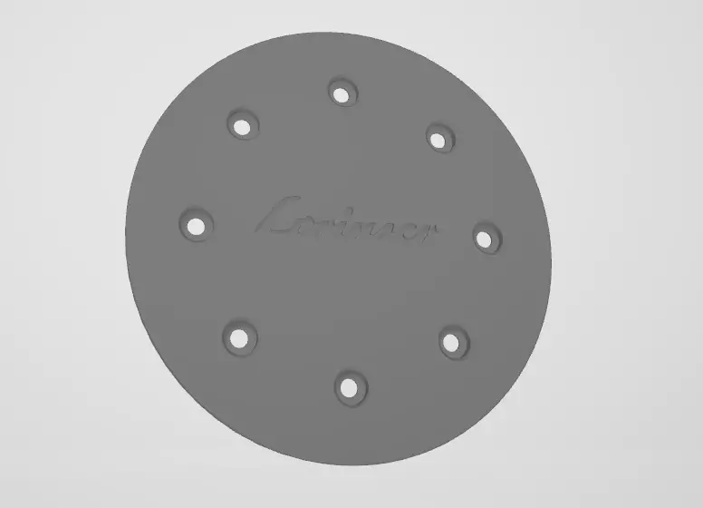 Lorinser hub cap for D93 18 inch wheels 3D print model