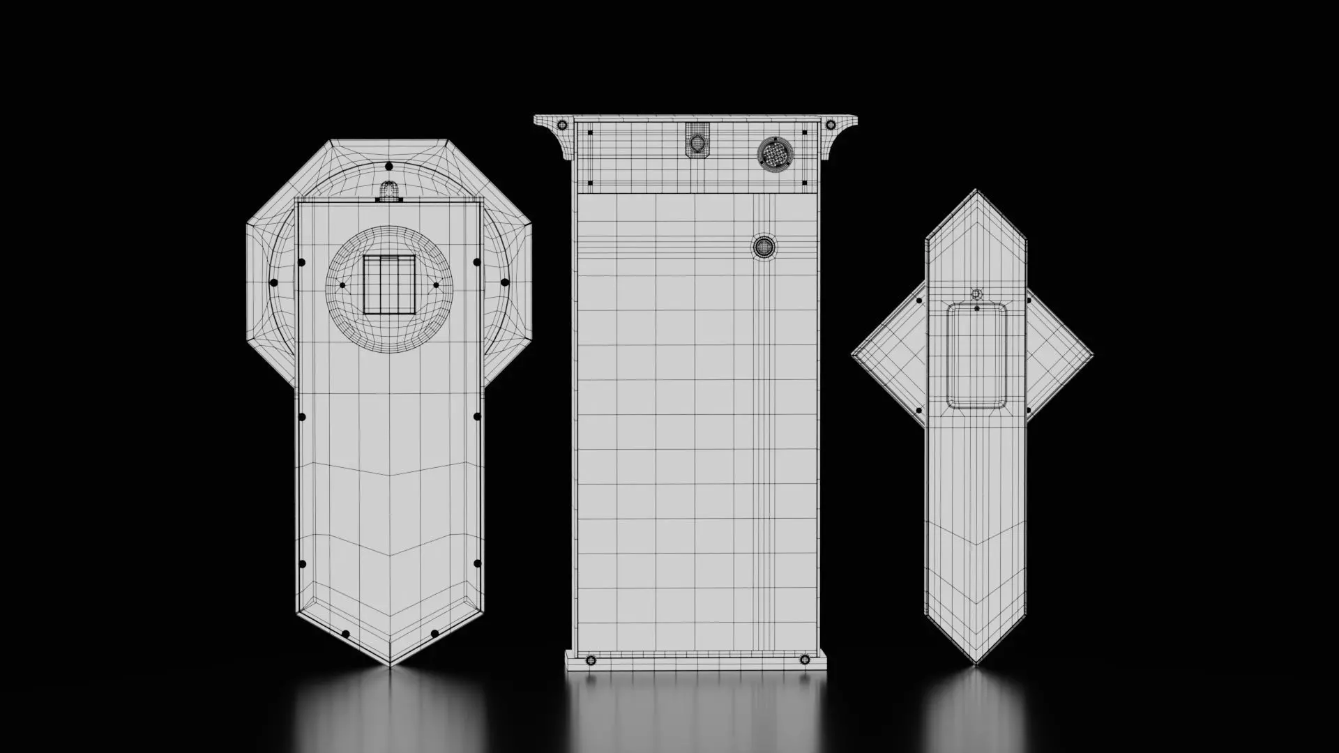 Wall Clock 3D Model Pack 3D model_15