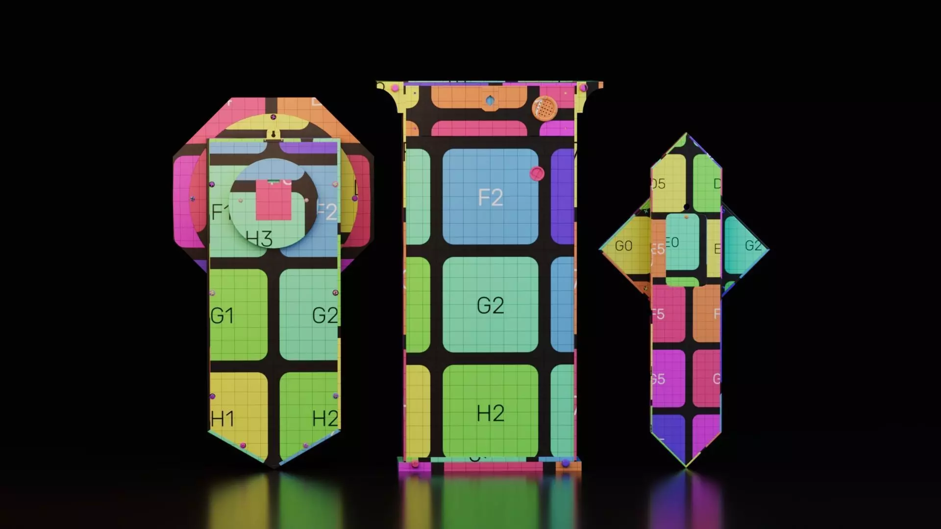 Wall Clock 3D Model Pack 3D model_17