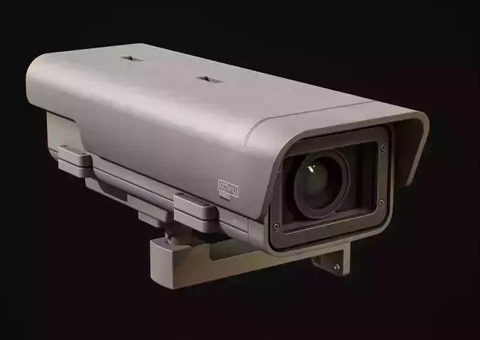 CC TV Camera Low-poly 3D model