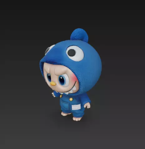 Labubu pack x15 3D print model_63