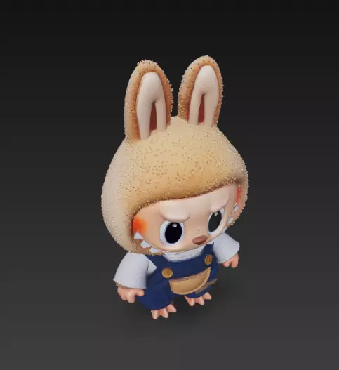 Labubu pack x15 3D print model_7