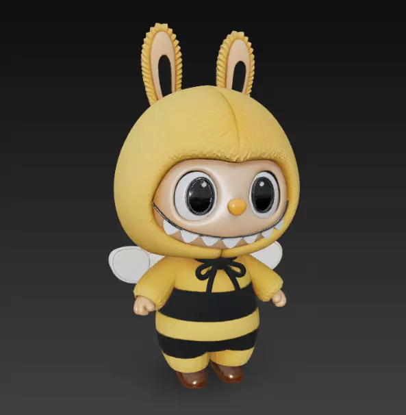 Labubu pack x15 3D print model_56