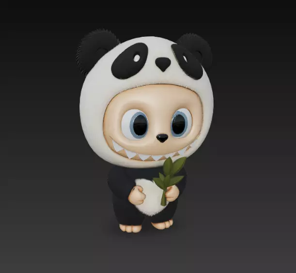 Labubu pack x15 3D print model_45