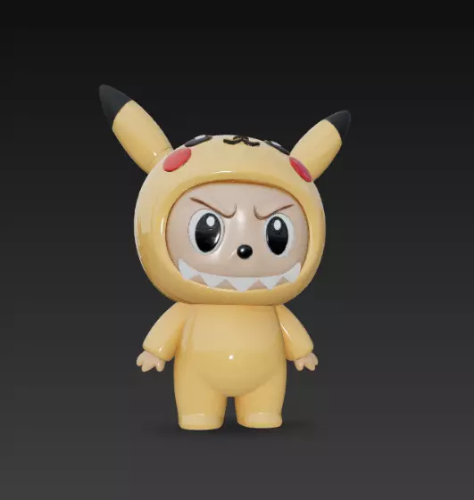 Labubu pack x15 3D print model_21