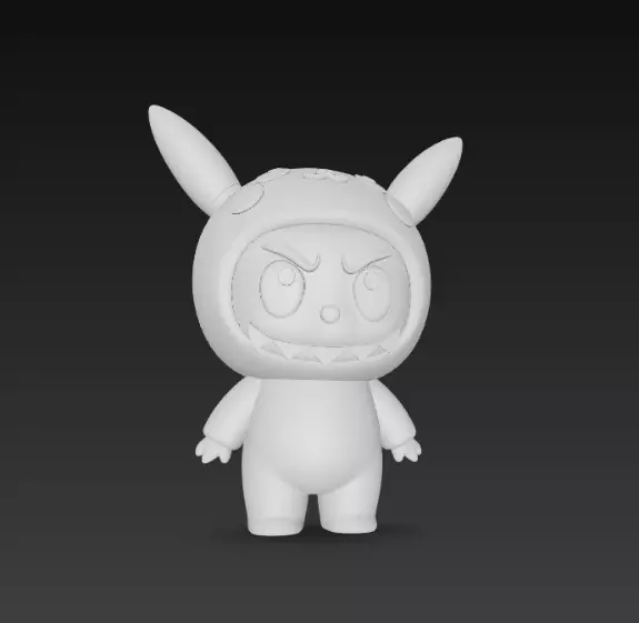 Labubu pack x15 3D print model_22