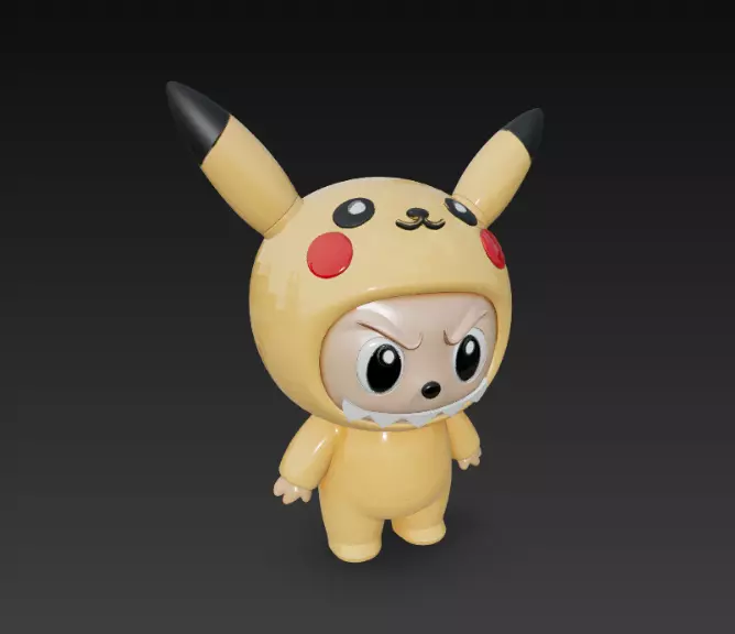 Labubu pack x15 3D print model_20