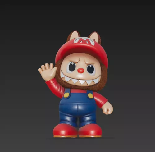 Labubu pack x15 3D print model_76